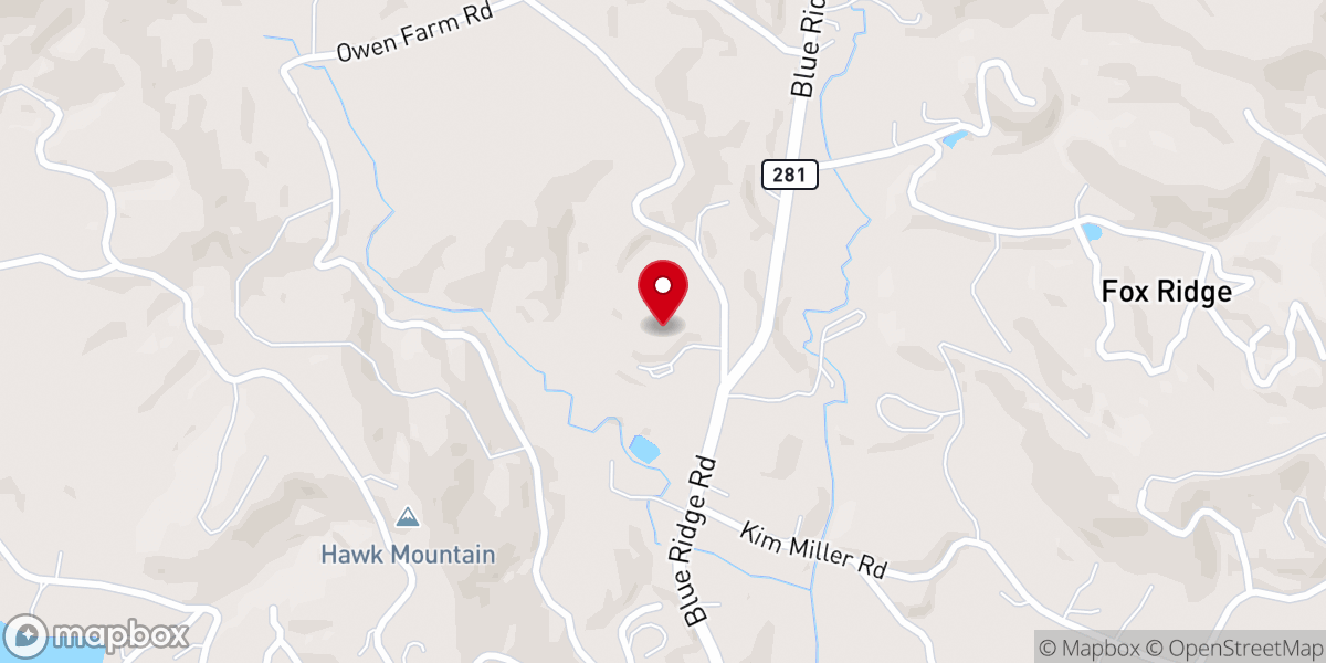 Map showing location of Lake Toxaway Community Center