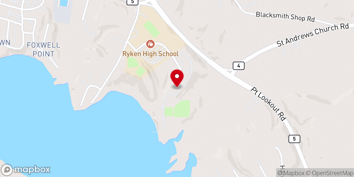 Map showing location of Sacred Heart Novitiate