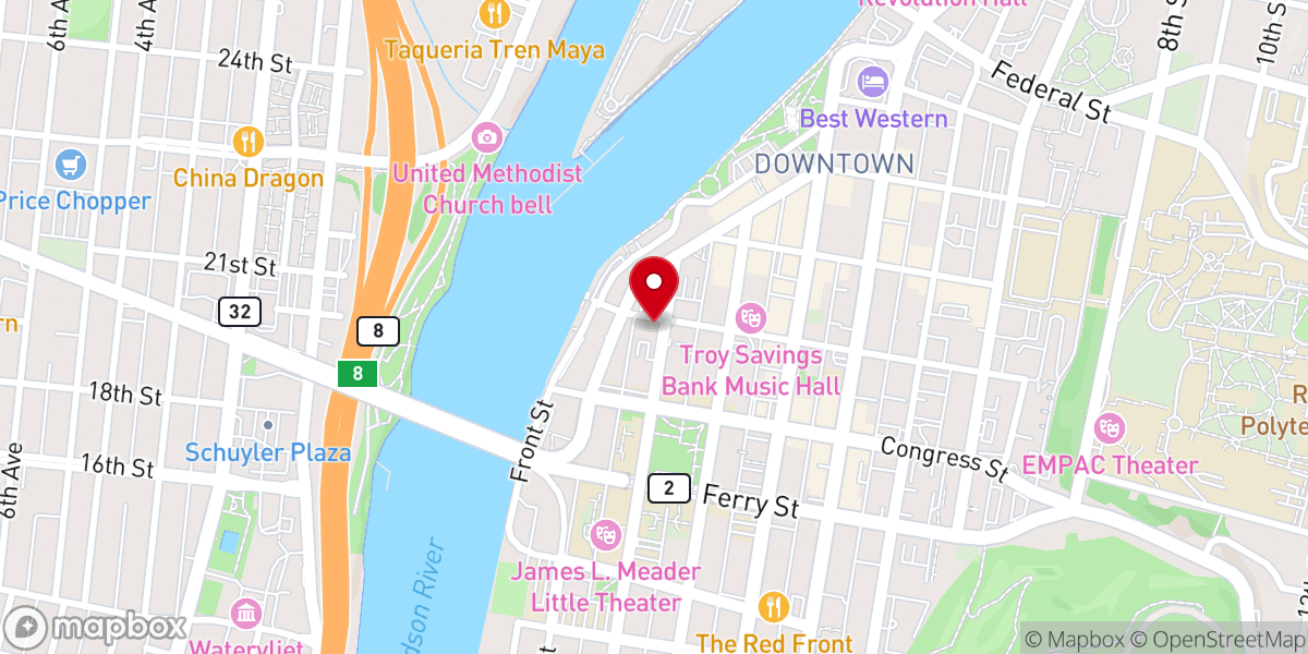 Map showing location of Journey United Church of Christ