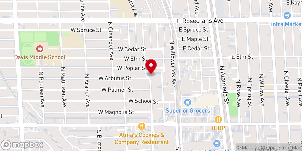 Map showing location of First Samoan Full Gospel Church
