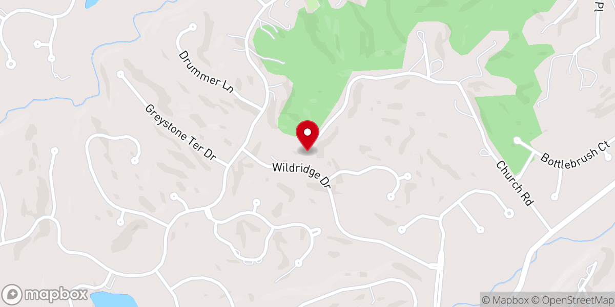 Map showing location of Union Baptist Church of Chesterfield