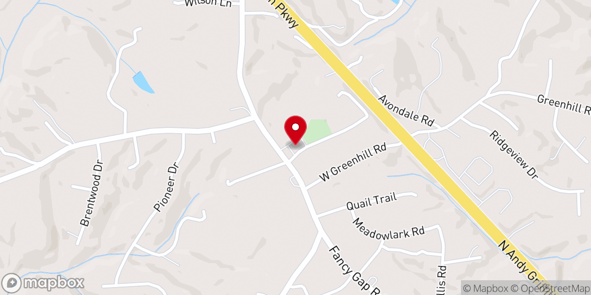 Map showing location of Mount Carmel Baptist Church