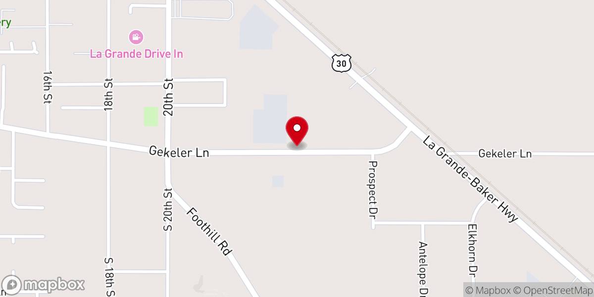Map showing location of Trinity Baptist Church