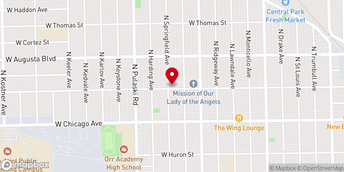Map showing location of New True Vine Mssnry Baptist Church
