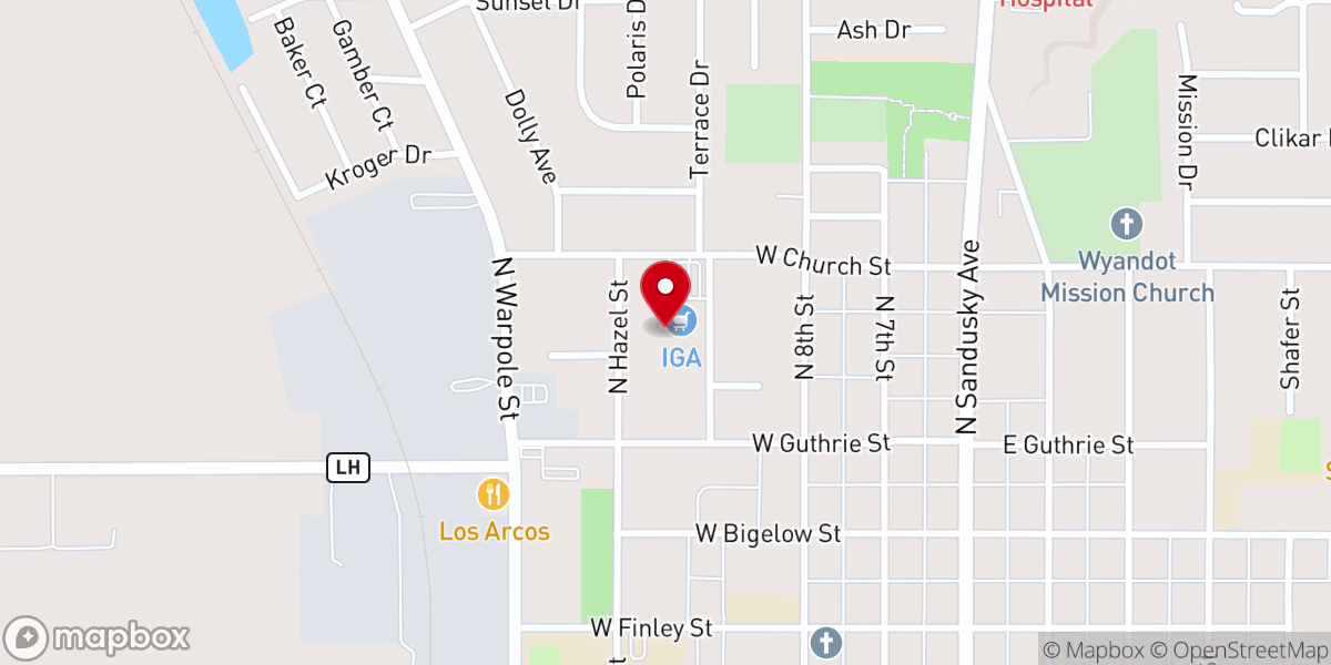 Map showing location of Upper Family Fitness