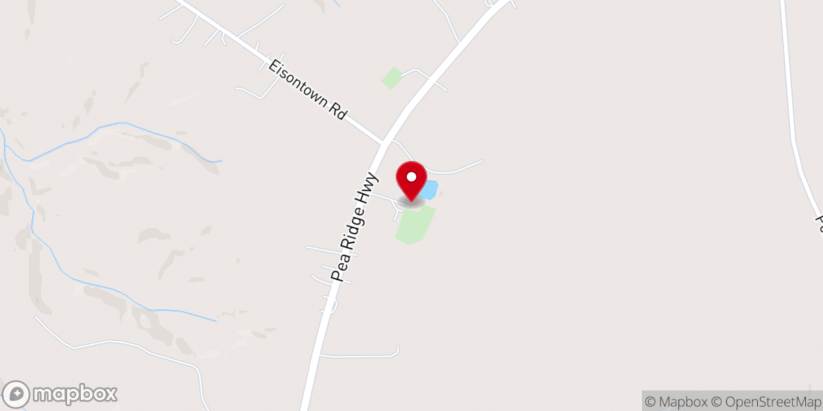 Map showing location of Foster's Chapel Methodist Church