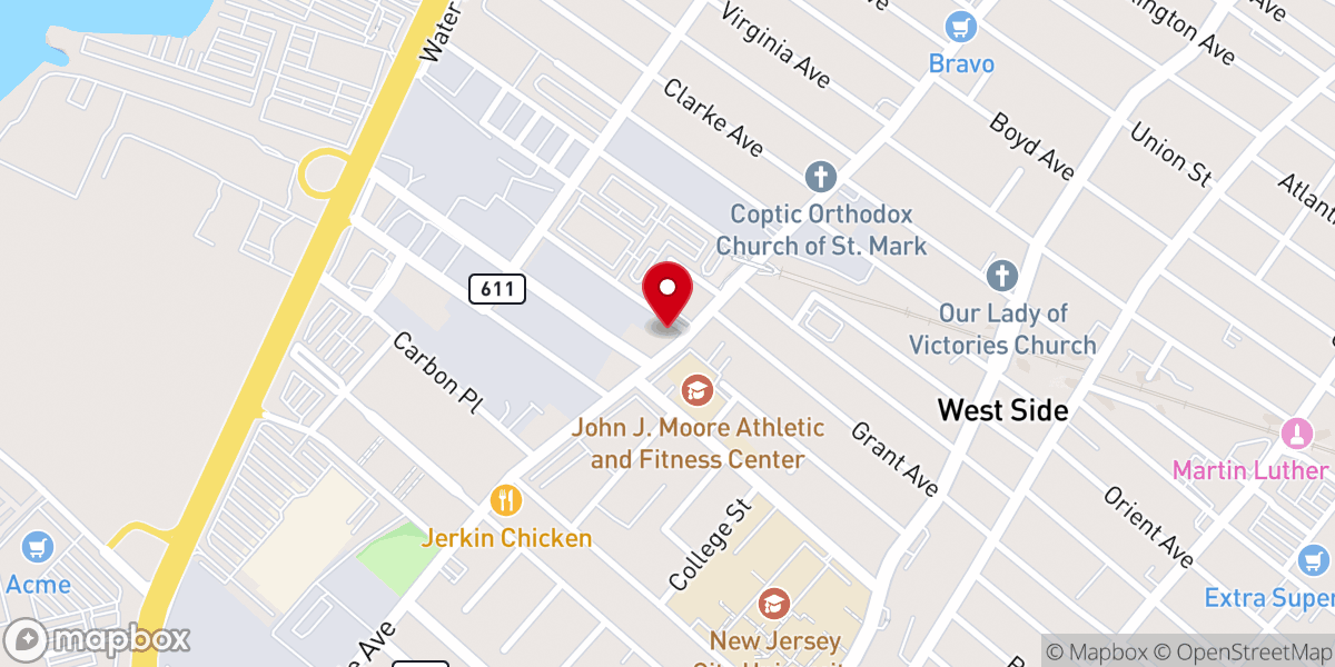 Map showing location of Harvest City Bible Church