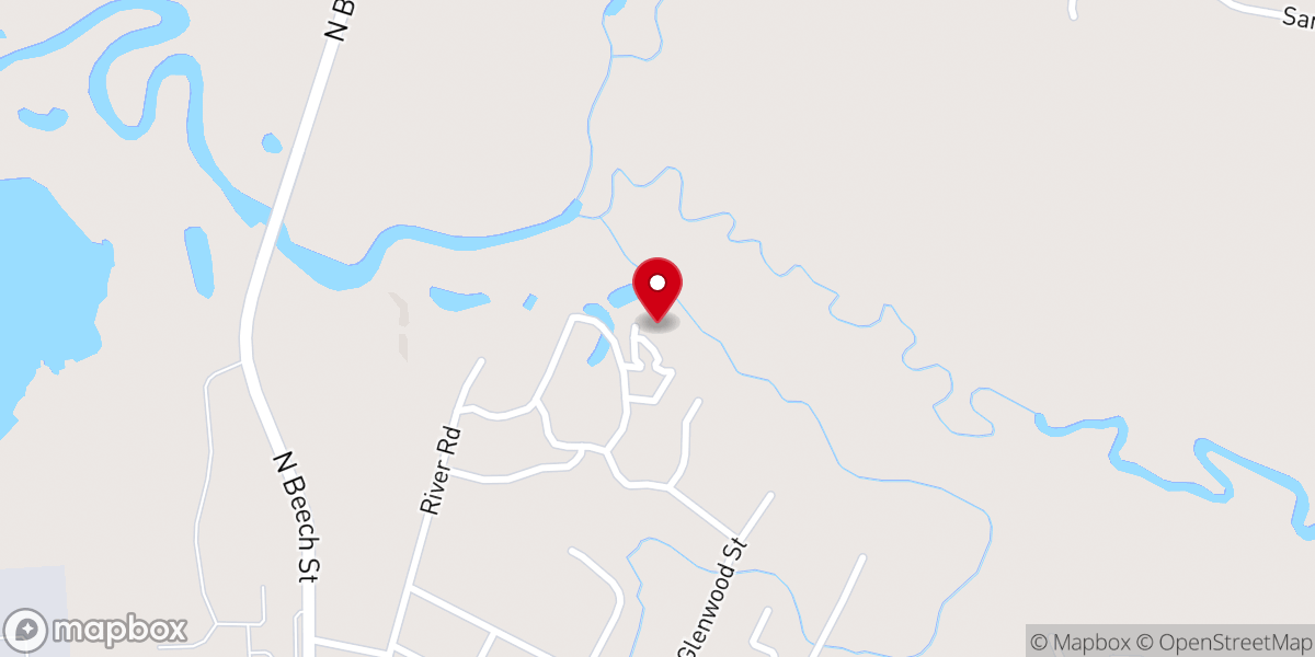 Map showing location of Bethlehem Baptist Church
