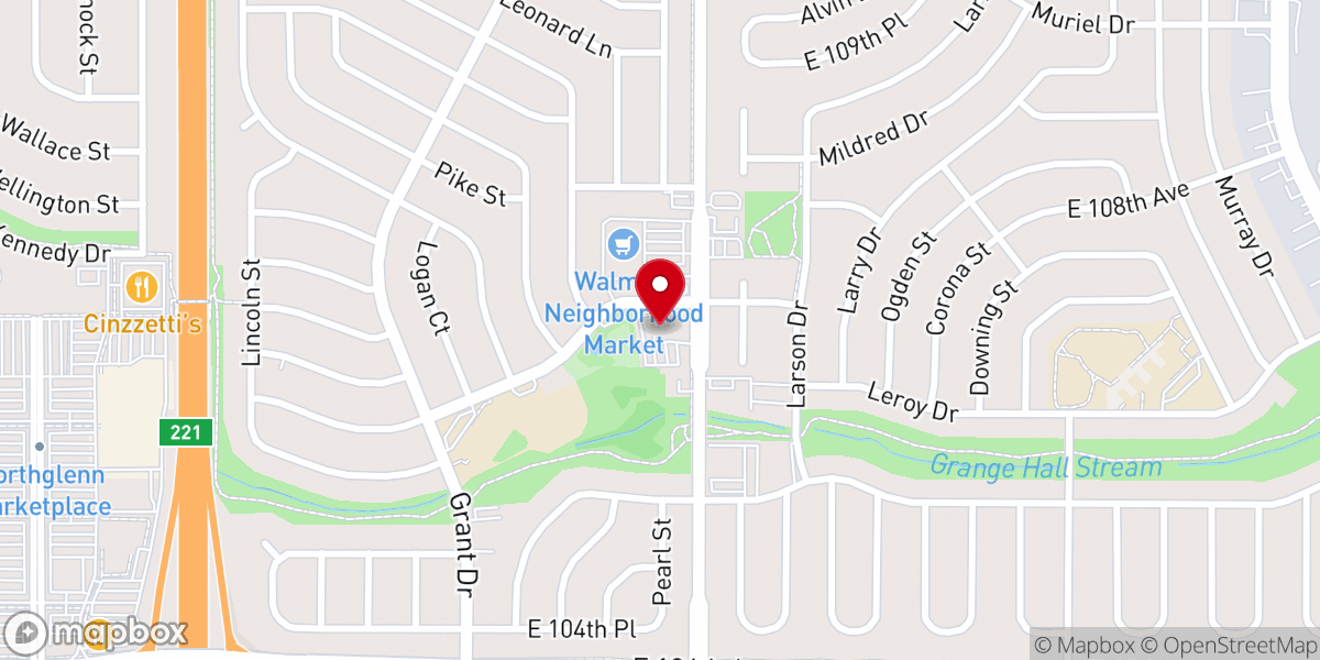 Map showing location of Gethsemane Lutheran Church