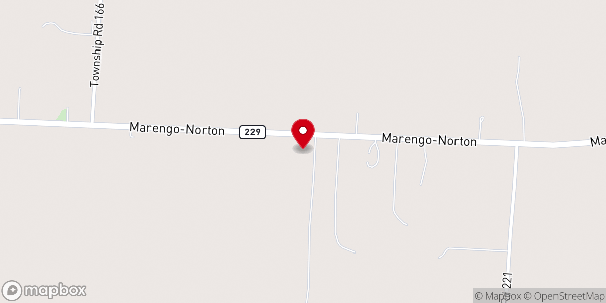 Map showing location of Victory Free Will Baptist Church