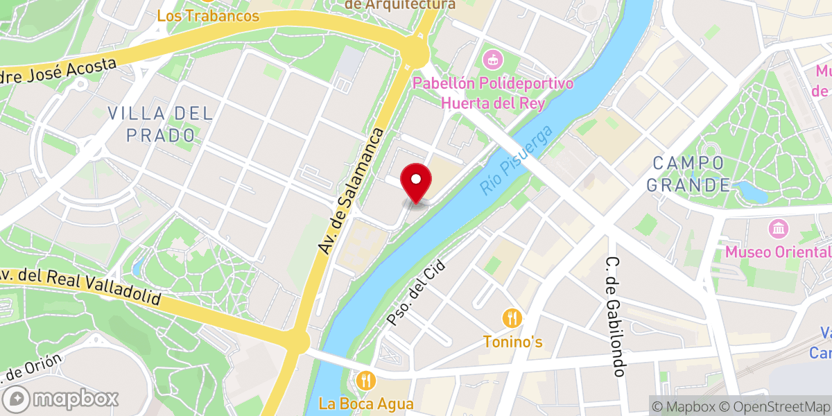 Map showing location of Parroquia de San Pascual Bailón