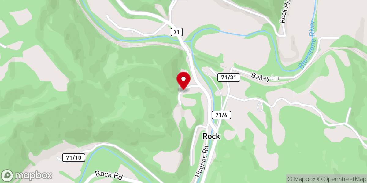 Map showing location of Good Hope Church