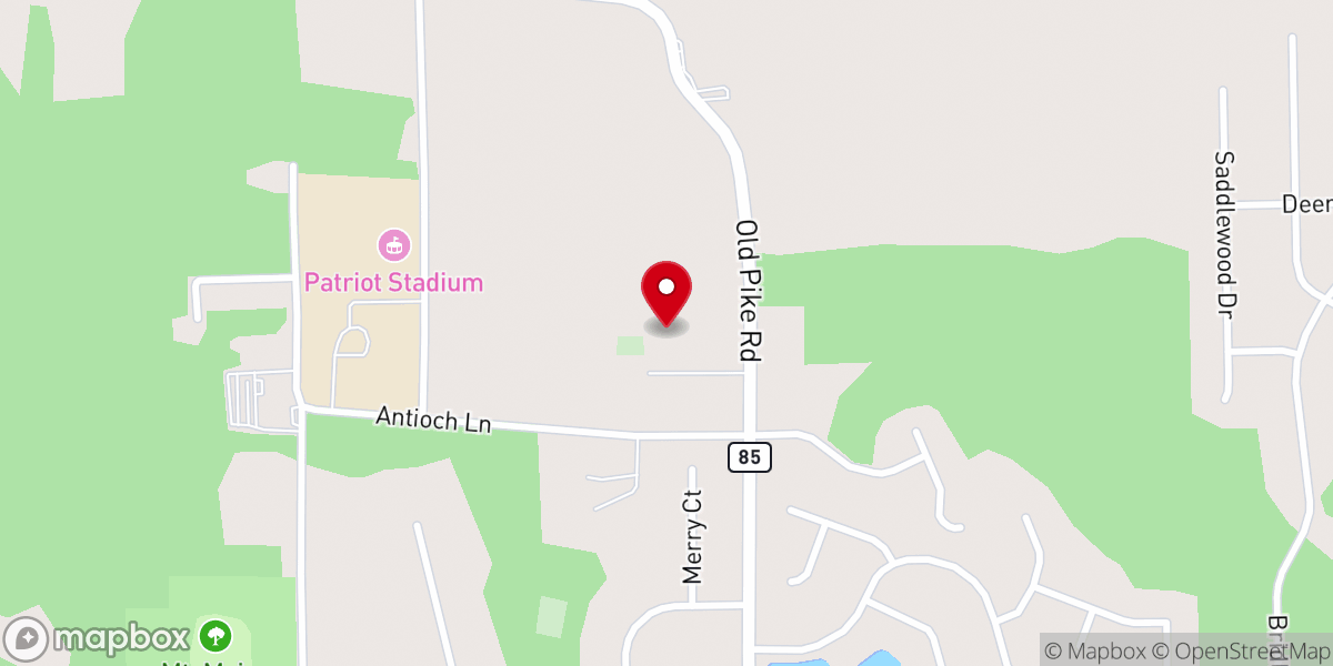 Map showing location of Pike Road United Methodist Church