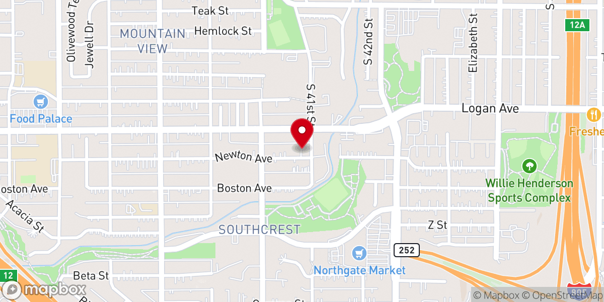 Map showing location of Inner City Christian Fellowship Church