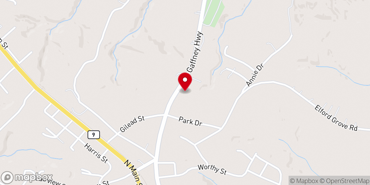 Map showing location of Christian Faith Community Church