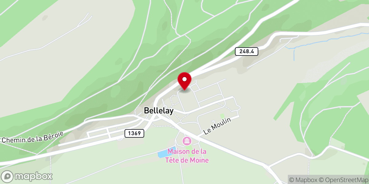 Map showing location of Abteikirche Bellelay