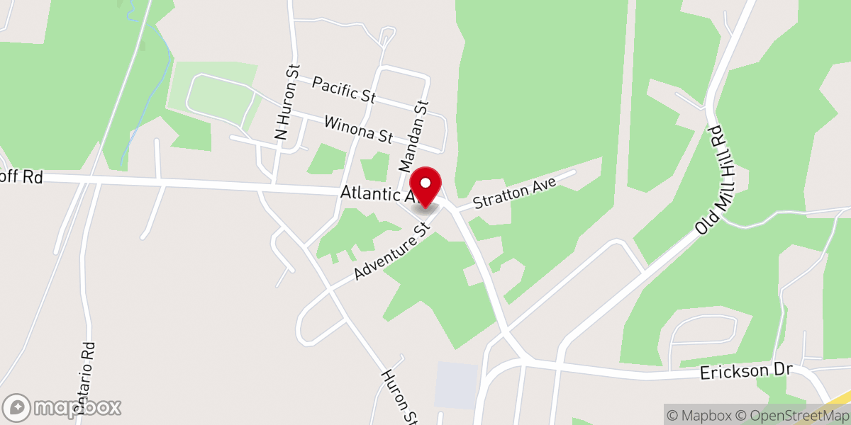 Map showing location of Our Saviour's Lutheran Church