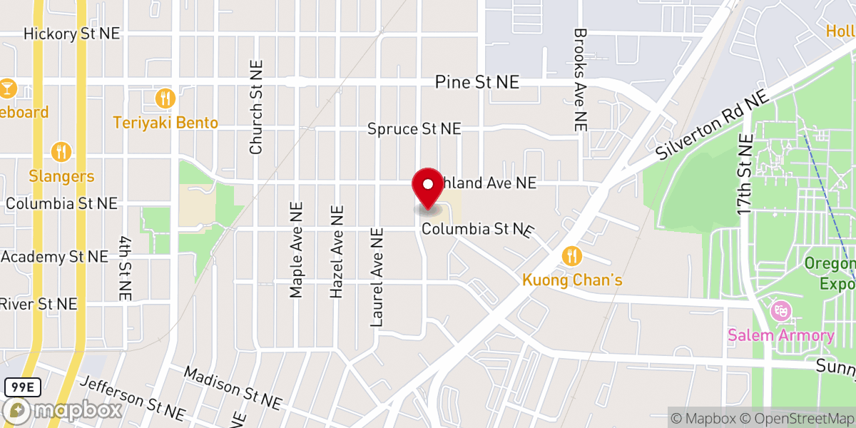 Map showing location of Saint Vincent de Paul Catholic Church