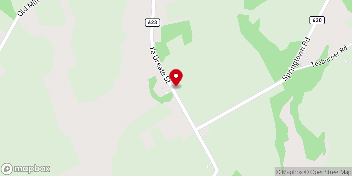 Map showing location of Greenwich Friends Upper Meetinghouse