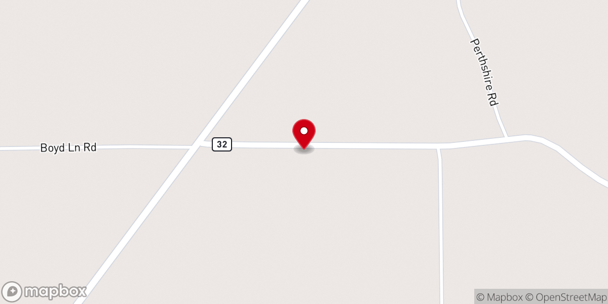 Map showing location of Mercy Seat Church