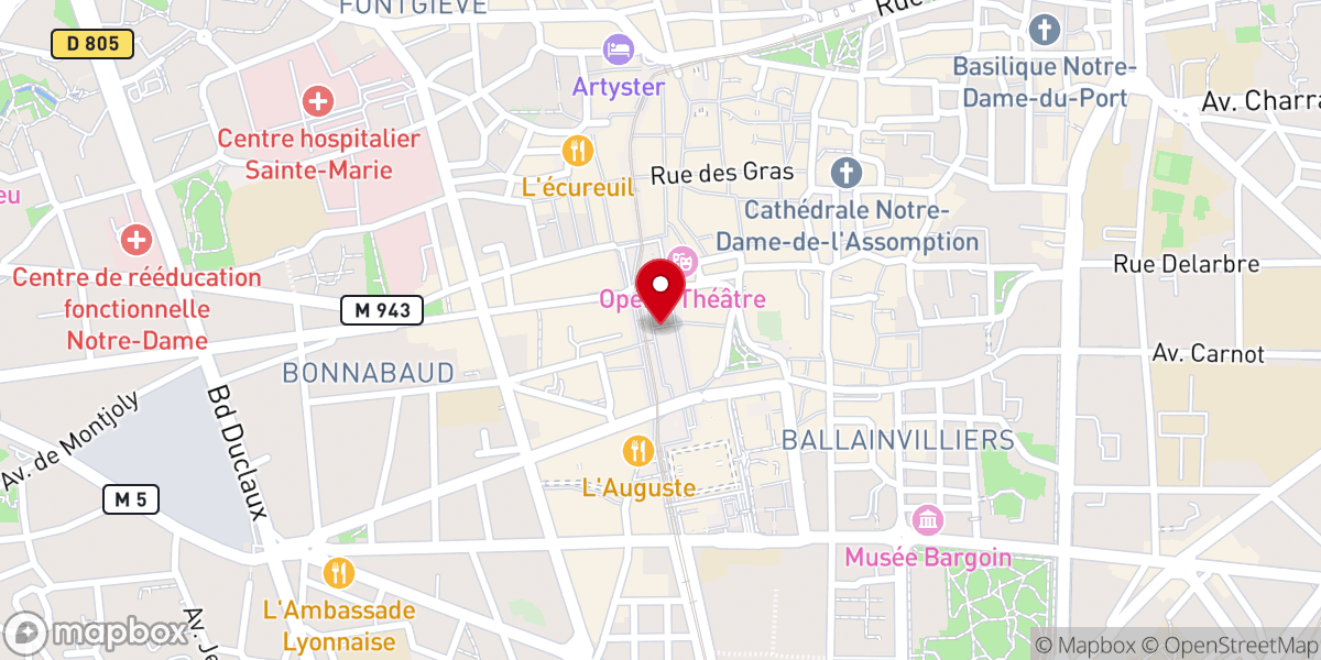 Map showing location of Place de Jaude