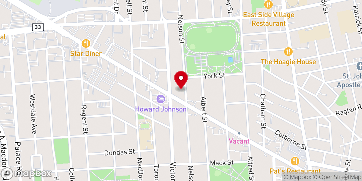 Map showing location of St Luke's Anglican Church