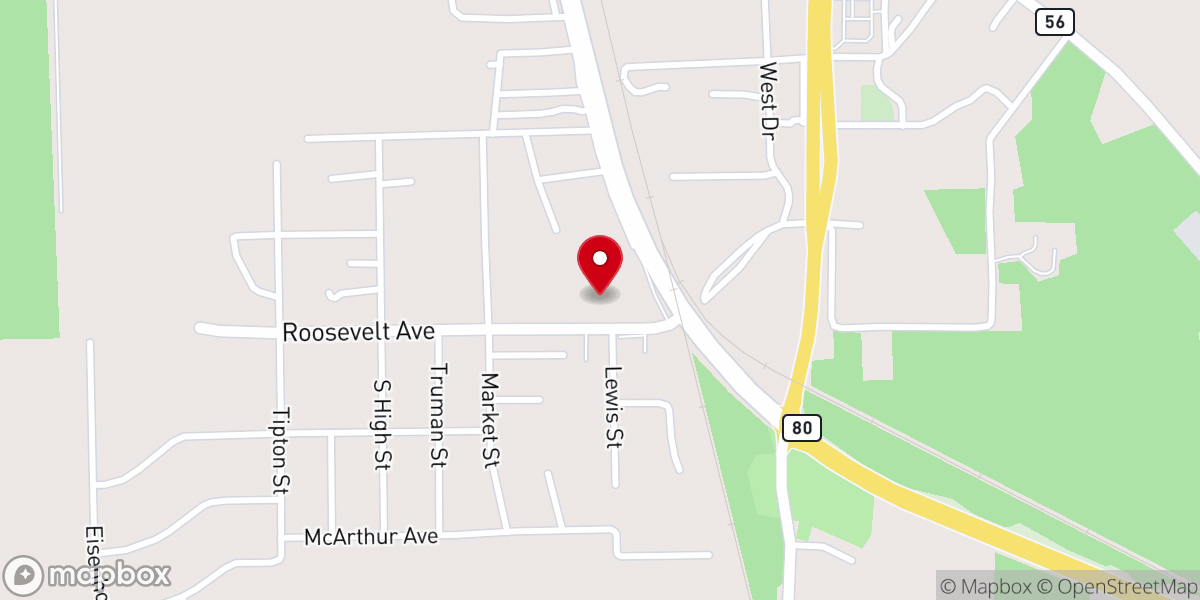 Map showing location of Beloved Apostolic Church