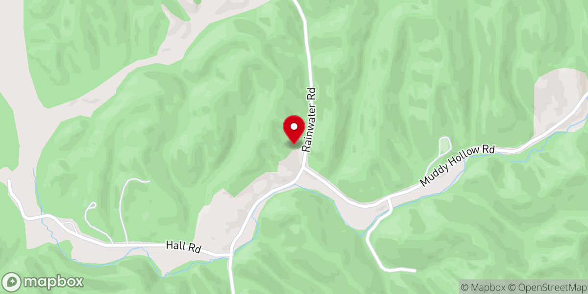 Map showing location of Bogard Chapel