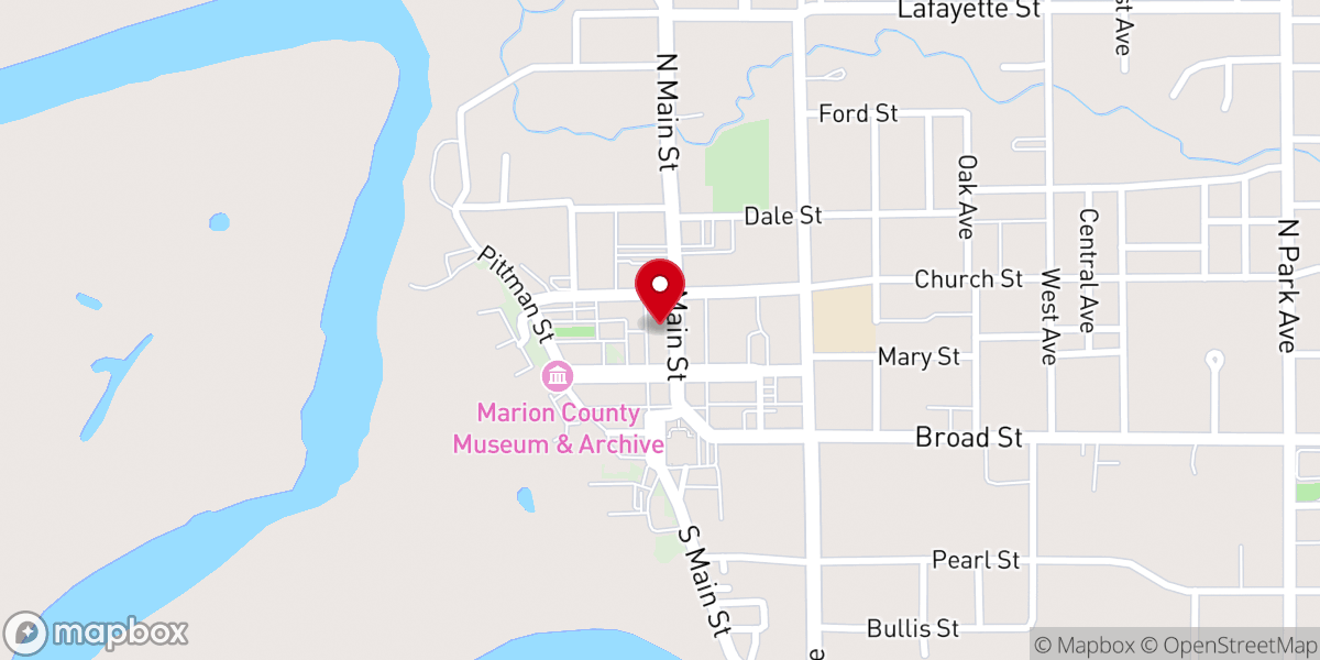 Map showing location of Damascus Road Church