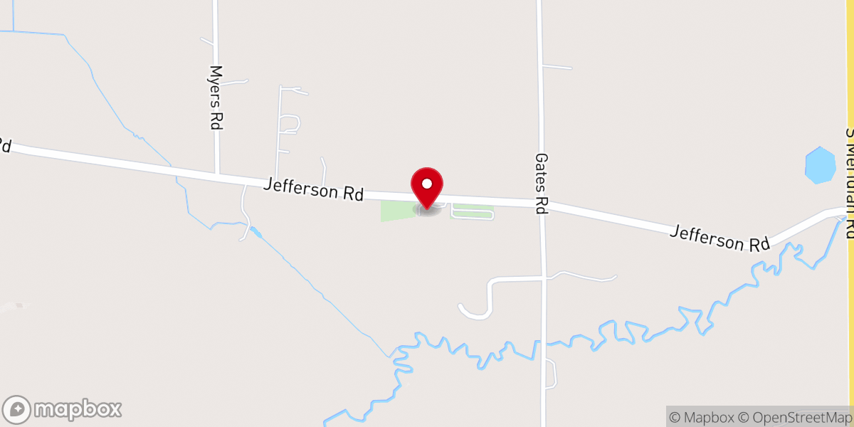 Map showing location of Universalist Unitarian Church