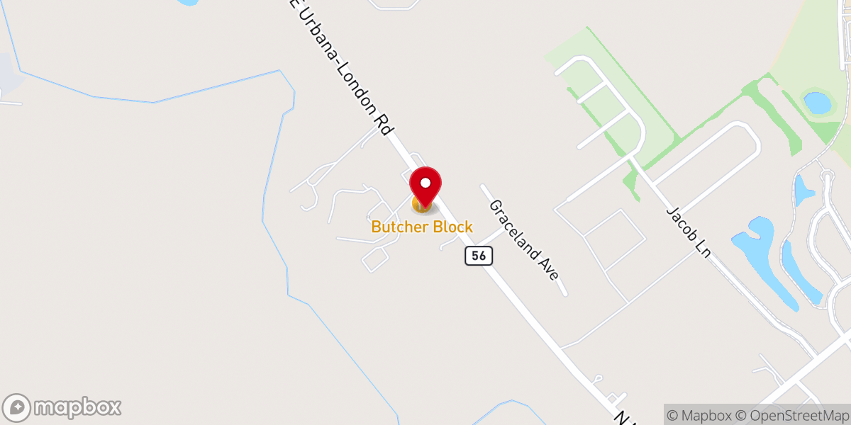 Map showing location of Butcher Block