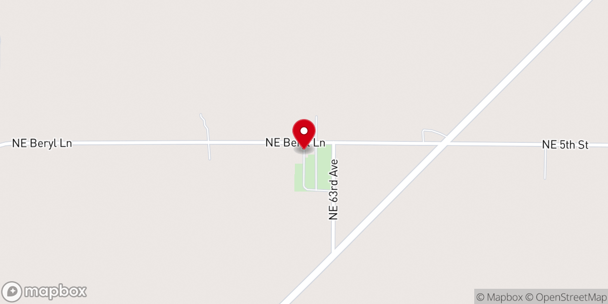 Map showing location of Rural Dale Baptist Church