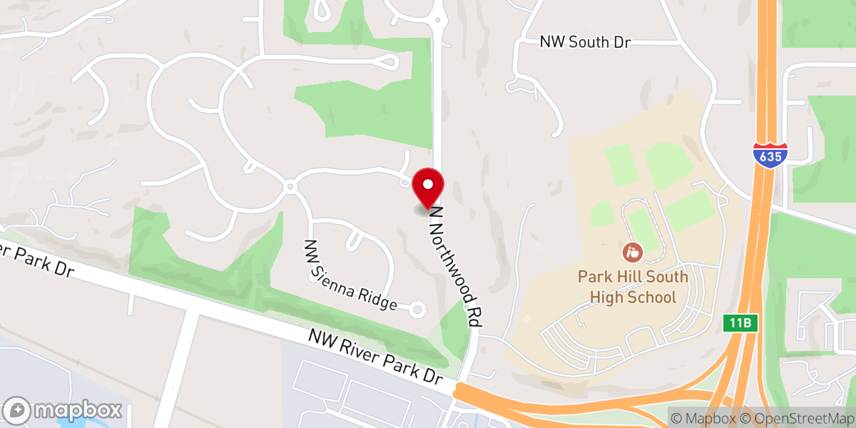 Map showing location of Ebenezer Oromo Evangelical Church of Kansas City