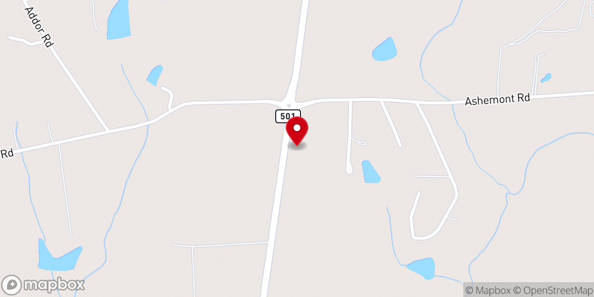 Map showing location of Reliant Church