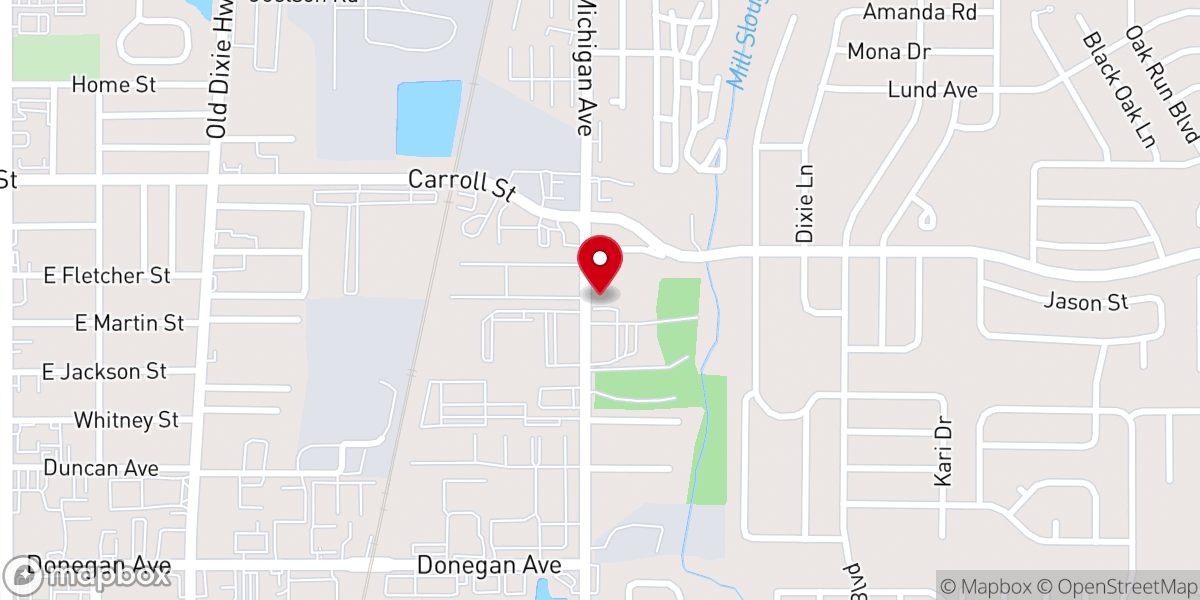 Map showing location of Church & Community Assistance Program