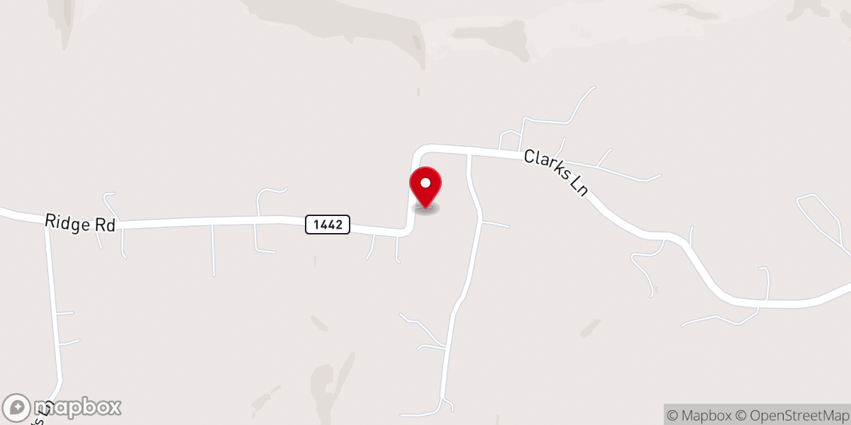 Map showing location of Victory Baptist Church