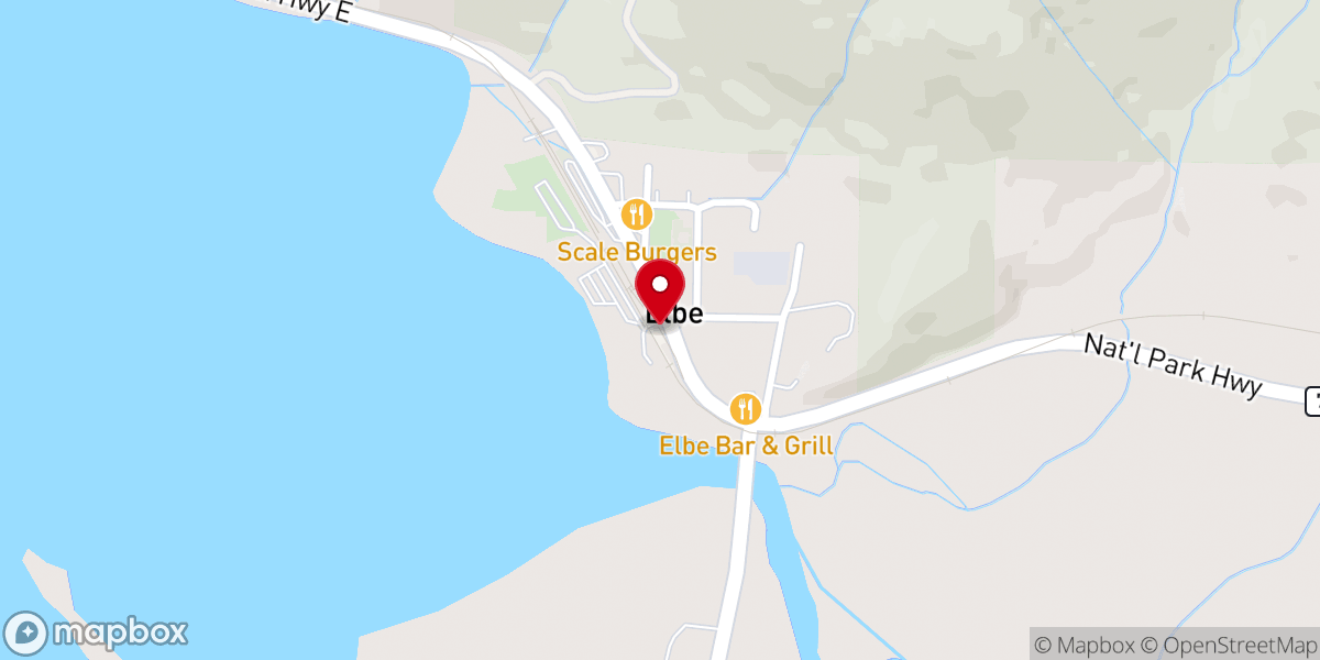 Map showing location of Mt. Rainier Scenic Railroad