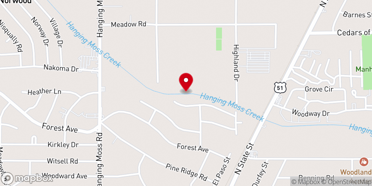 Map showing location of Christ Be Glorified Ministries Inc