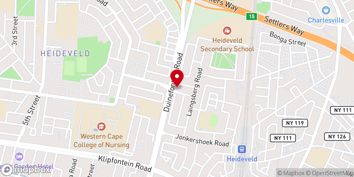 Map showing location of Fair Havens Pentecostal Church