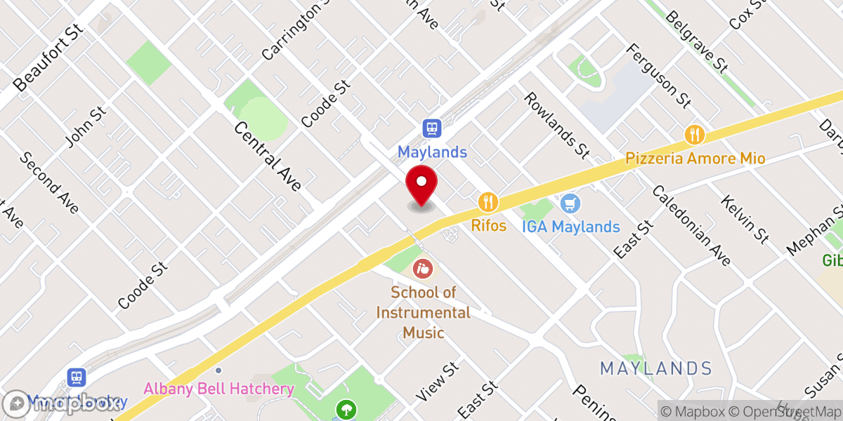 Map showing location of Our Lady Queen of Martyrs Catholic Church