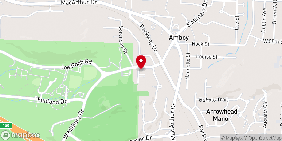 Map showing location of The Church at Burns Park