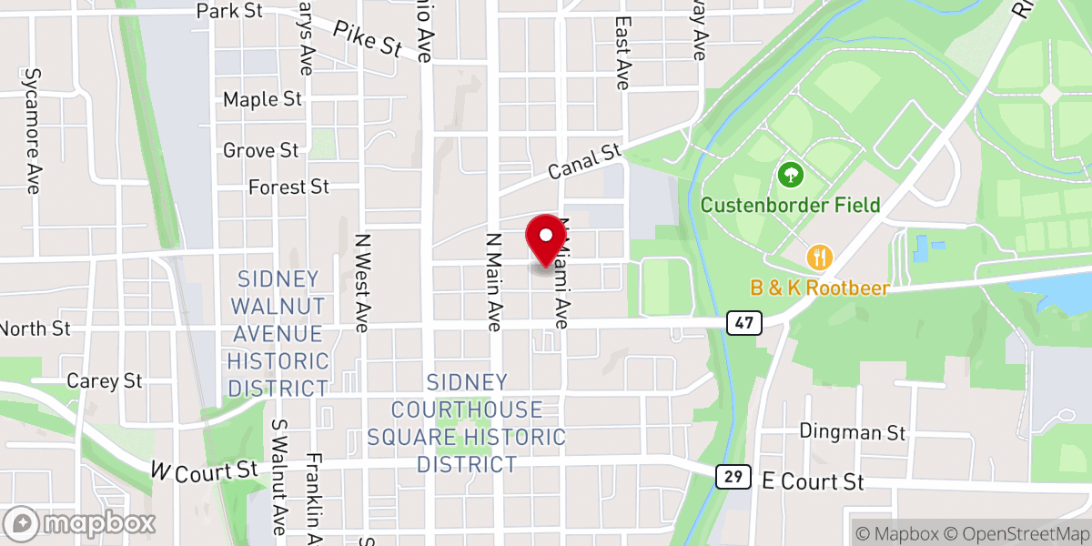 Map showing location of Saint Marks Episcopal Church
