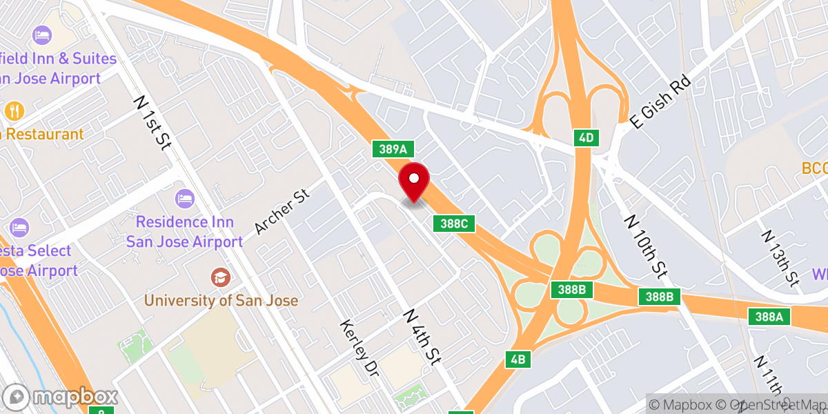 Map showing location of Pentecostal Missionary Church of Christ (4th Watch) of San Jose