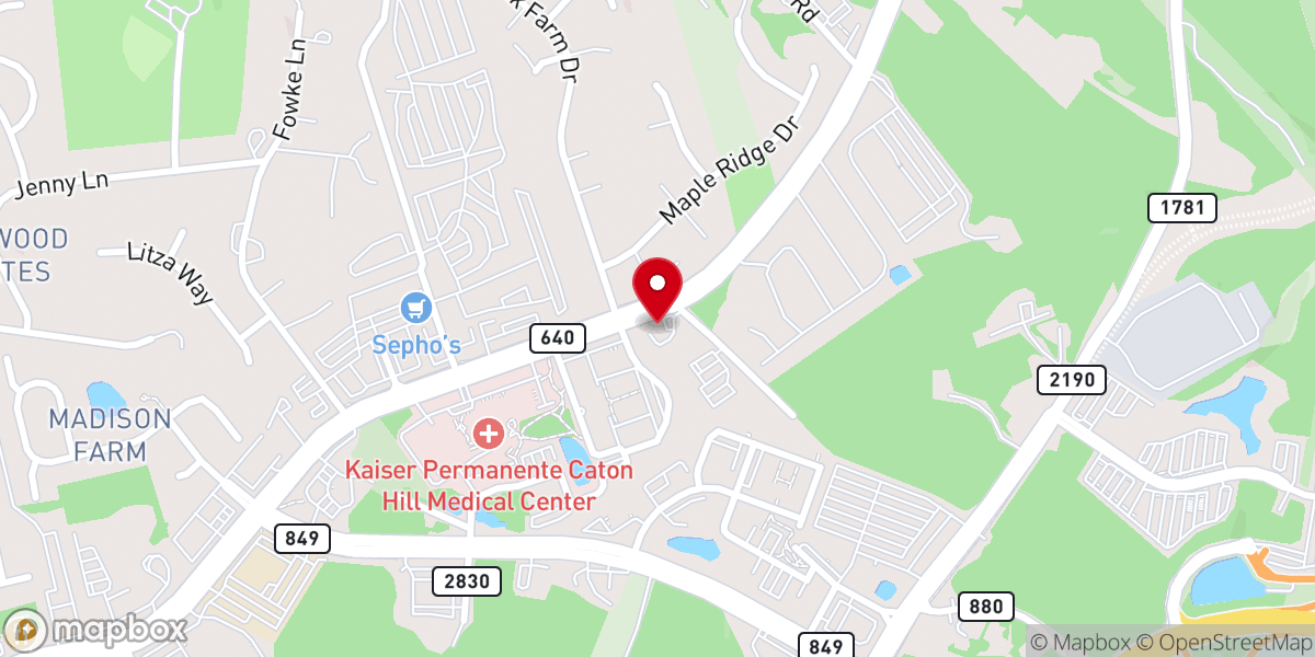 Map showing location of Iglesia Adventista de Woodbridge/Woodbridge Spanish SDA