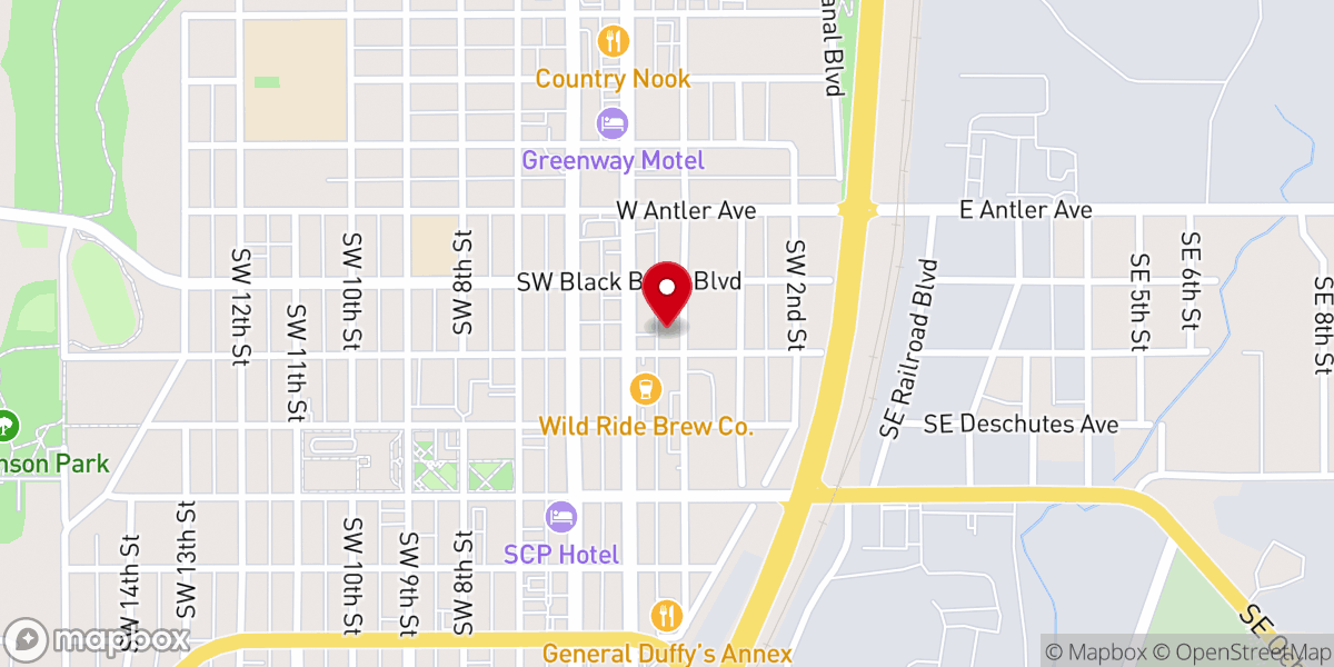 Map showing location of Christian Church fuente de Vida