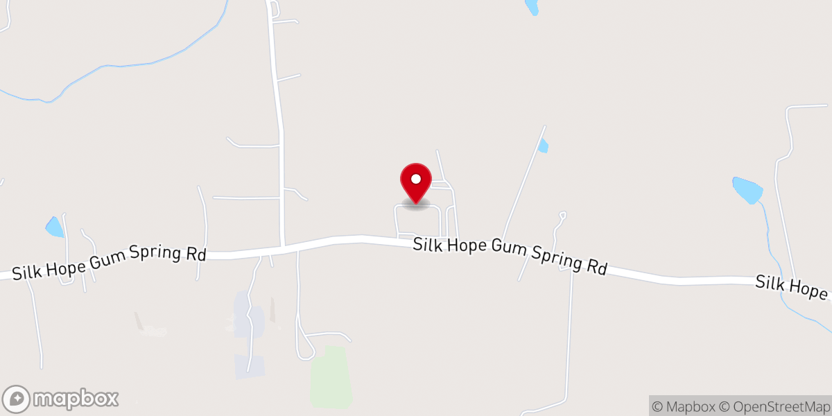 Map showing location of Emmaus Baptist Church