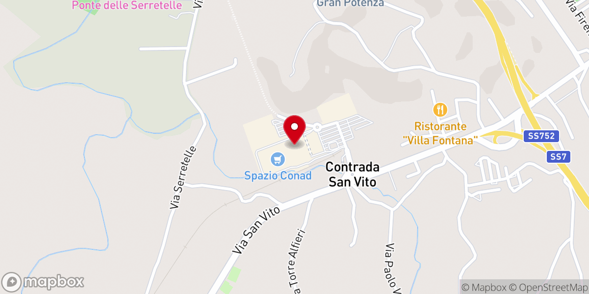Map showing location of Tezenis