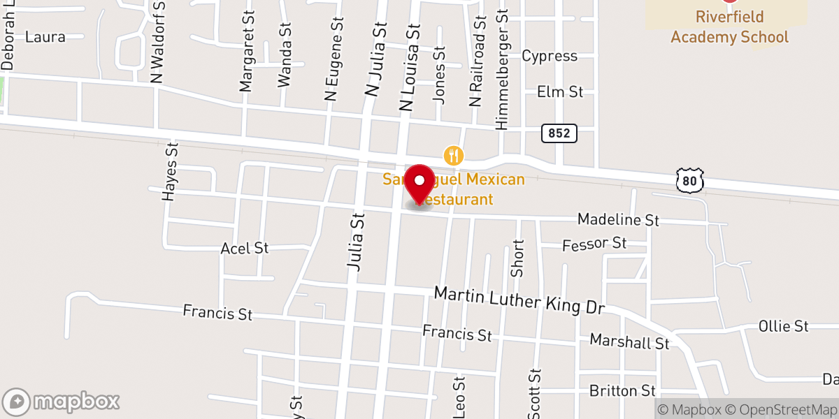 Map showing location of New Beginnings Faith Ministry