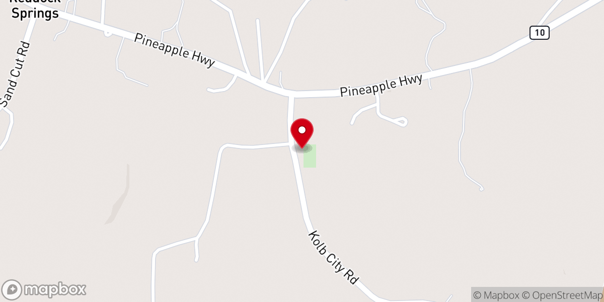 Map showing location of Liberty Methodist Church