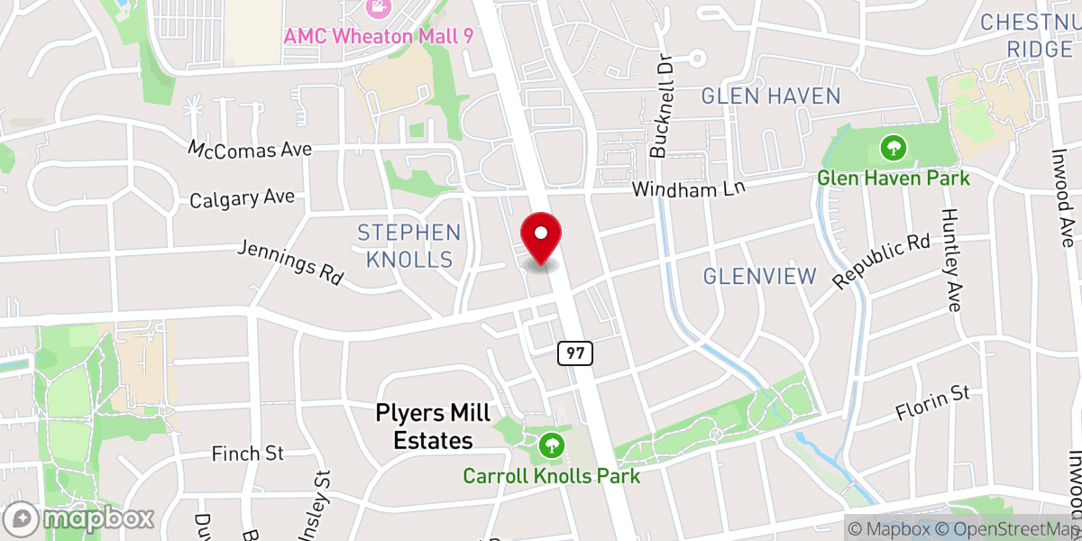 Map showing location of Hughes United Methodist Church